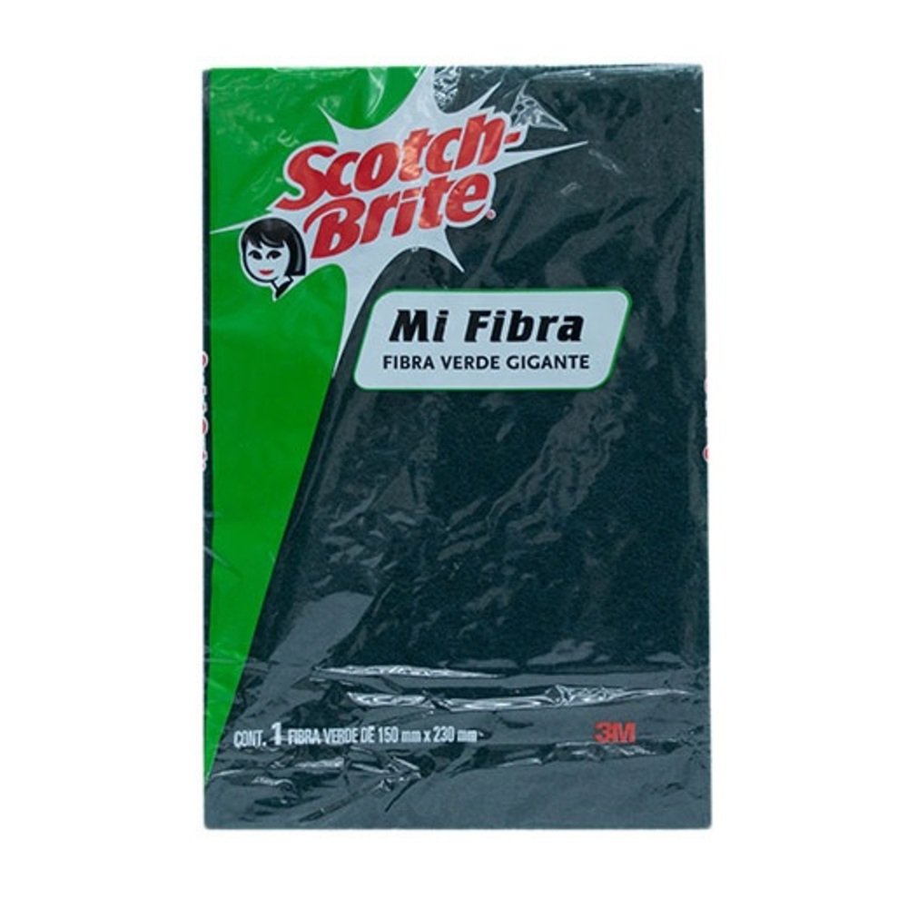 FIBRA SCOT BRITE VERDE CON ESPONJA en Querétaro - Distribuidora Hermanos Rojas