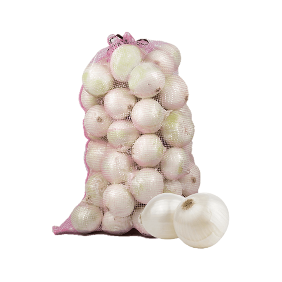 CEBOLLA BLANCA PREMIUM GRANDE SIN PELAR EN ARPILLA  (25kg aprox.) en Querétaro - Distribuidora Hermanos Rojas